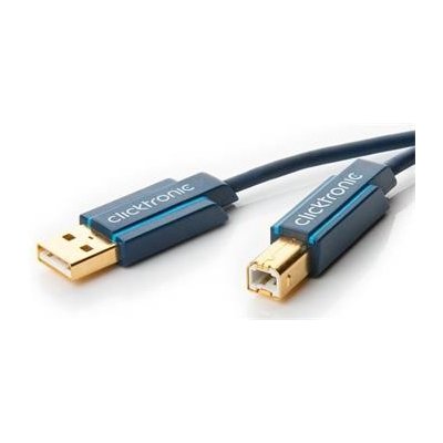 ClickTronic CLICK70097 HQ OFC USB2.0, A-B, zlacené konektory, 3m – Zboží Mobilmania