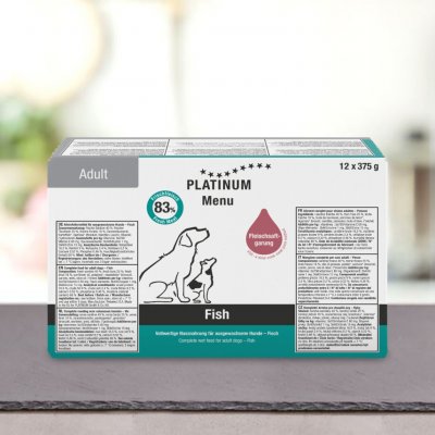 Platinum Natural Menu Adult Fish 12 x 375 g – Sleviste.cz