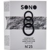 Sono No.25 Cockring Set Black - Sada pružných erekčních kroužků