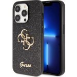 Guess PU Fixed Glitter 4G Metal Logo iPhone 15 Pro Max Černé – Hledejceny.cz