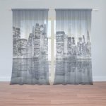 Sablio Záclony Noční New York: 2ks 150x250cm – Hledejceny.cz