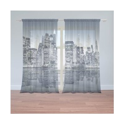 Sablio Záclony Noční New York: 2ks 150x250cm – Hledejceny.cz