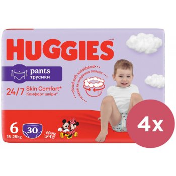 Huggies Pants Jumbo 6 15-25 kg 4 x 30 ks 120 ks