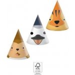 Procos Čepičky papírové Zoo party 6ks – Zboží Dáma