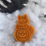 Dýně s kočkou | Vykrajovátka a razítka pro Halloween | Strašidelné vykrajovátko – Hledejceny.cz
