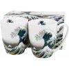 Hrnek a šálek Duo Porcelánový hrnek Hokusai The Great Wave sada 2 x 350 ml