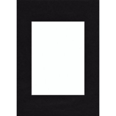 HAMA pasparta 10x15cm pro fotografii 7x10cm, černá, šikmý bílý řez