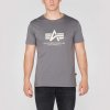 Pánské Tričko Alpha Industries tričko Basic T Shirt šedá černá