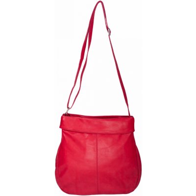 Estelle dámská kožená kabelka přes rameno 0968 cihlově červená – Zboží Mobilmania