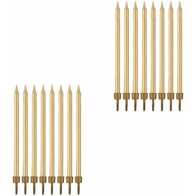 GODAN Narozeninové svíčky s podstavcem délka 10 cm, , zlaté – Zboží Dáma