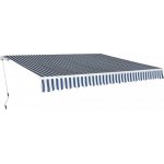 Dekorhome Ručně zatahovací markýza 4x3 m Krémová – Zboží Mobilmania