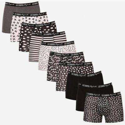 Lee Cooper pánské boxerky LCUBOX10P0102 1440169 vícebarevné 10 pack – Zboží Dáma
