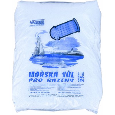 VÁGNER POOL Bazénová sůl MOŘSKÁ 25 kg – Zboží Dáma