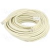 síťový kabel Lanberg PCU6-10CC-2000-W Patch, U/UTP, 6, lanko, CCA, PVC, 20m, bílý