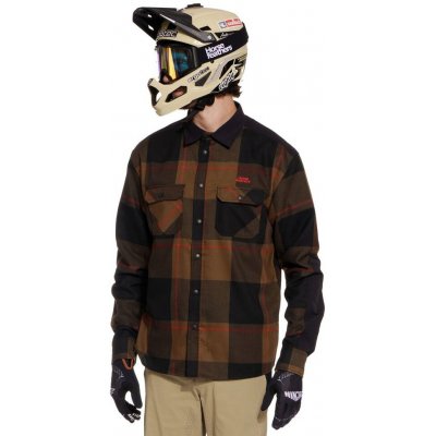 Horsefeathers Prom Bike shirt coffee/red – Zboží Dáma