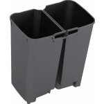 KIS Koš na odpad Compatta recycling 12 + 12 l šedý – Zboží Dáma