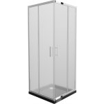 MEXEN/S Rio sprchový kout 70x70, dekor, chrom + vanička se sifonem 860-070-070-01-30-4070 – Zboží Dáma