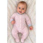 Baby Service Kojenecký overal bavlna růžový tečky – Zboží Mobilmania