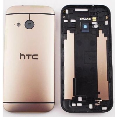 Kryt HTC ONE M8 mini Zadní zlatý – Zbozi.Blesk.cz