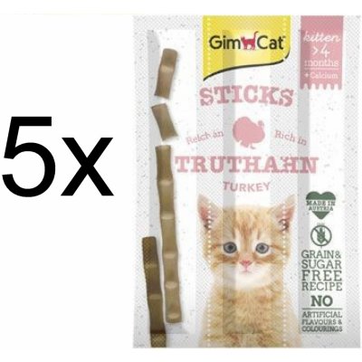 GimCat Sticks Kitten krocan & vápník 3 x 3 g – Hledejceny.cz
