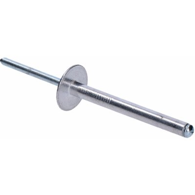 Trhací nýt 4,8x45 s velkou hlavou, hliník-ocel, Materiál: tělo - hliník Al 5050 trn - pozinkovaná ocel DIN 7337 AL/ST – Sleviste.cz