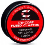 Coilology Odporový drát Tri-core Fused Clapton Ni80 3-26/36 3m – Zboží Mobilmania