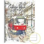 NOTES Bohemia Notes College blok A4, 50 listů, linka – Zboží Dáma