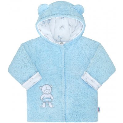 New Baby Nice Zimní kabátek Bear modrá – Zboží Mobilmania