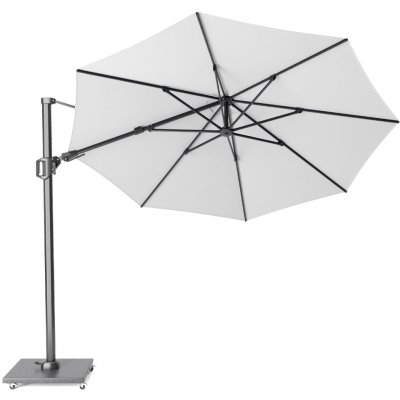 Platinum Slunečník Challenger 2 Classic ø 350 cm, Bílý, barva rámu Antracitová – Hledejceny.cz