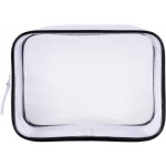 Luxus Průhledná kosmetická taštička bílá 17 x 12 x 6 cm – Sleviste.cz