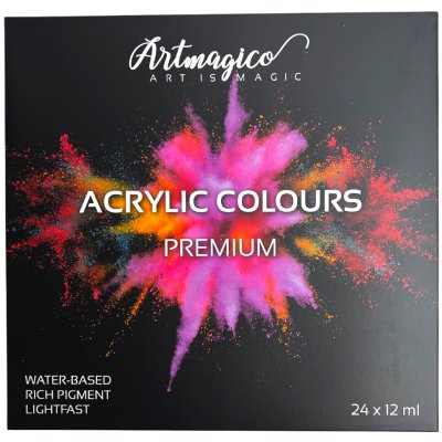 Artmagico akrylové barvy 12 ml x 24 ks – Zboží Mobilmania