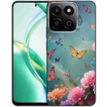 mmCase na Honor 200 Smart 5G - barevné květy a motýli – Sleviste.cz