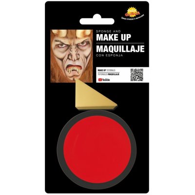 Guirca makeup s aplikační houbičkou Červená – Zboží Dáma