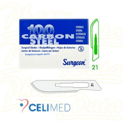 Surgeon Čepelky skalp. č.21 sterilní 100ks – Hledejceny.cz