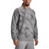 Pánská mikina Under Armour Rival Fleece Printed Crew Castlerock Light Heather/White