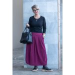 Italy fashion manšestrová sukně NESIE tmavě fuchsiová – Zboží Dáma