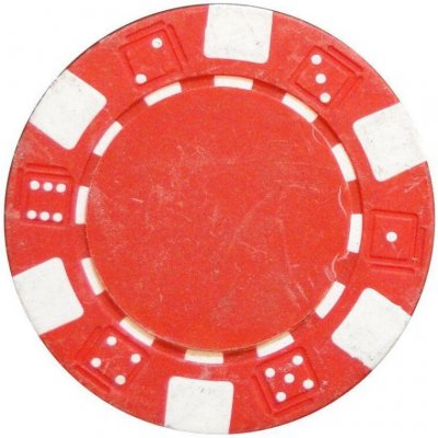 ProZona Pokerový žeton, kostkový vzor, 11,5g, červená barva – Zbozi.Blesk.cz