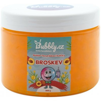 Bubbly.cz Domácí Bubble Tea Práskací kuličky broskev 0,5 kg – Zboží Dáma