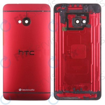 Kryt HTC One M7 zadní červený – Sleviste.cz