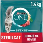 Purina ONE Bifensis Sterilised granule pro kočky hovězí 1,4 kg – Zbozi.Blesk.cz