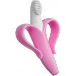 Baby Banana Brush první kartáček banán růžová – Sleviste.cz
