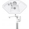 Set dřezu a baterie Set Villeroy & Boch Solo Corner 1075.20R + Deante GARDENIA W630