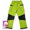Kojenecké kalhoty a kraťasy Dětské softshellové kalhoty jaro až podzim zeleno šedé