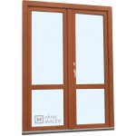 Kömmerling balkonové dveře 70 AD O+OS klapačka s příčkou levé zlatý dub/bílá 150 x 230 cm oboustranná klika + FAB + hlin – Hledejceny.cz
