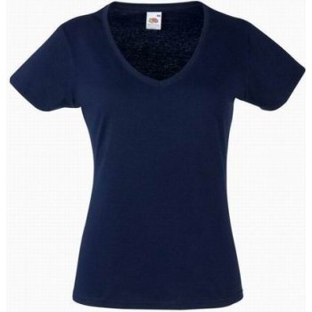 FRUIT OF THE LOOM LADY FIT VALUEWEIGHT V-NECK T deep NAVY