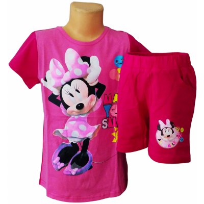 Setino dívčí letní set Minnie made you smile růžový