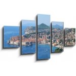 Obraz 5D pětidílný - 125 x 70 cm - Dubrovnik Panorama crouch travel – Hledejceny.cz