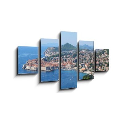 Obraz 5D pětidílný - 125 x 70 cm - Dubrovnik Panorama crouch travel – Hledejceny.cz