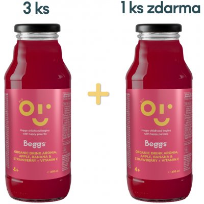 Beggs BIO Nápoj aronie jablko banán & jahoda 300 ml – Zboží Dáma