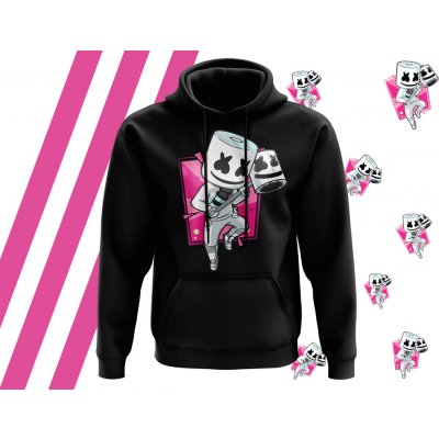 Fortnite mikina Marshmello černá – Sleviste.cz